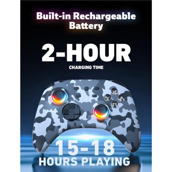 Camo Wireless Switch Controller  With Switch/ Switch Lite/ Switch OLED, - Picture 4 of 7